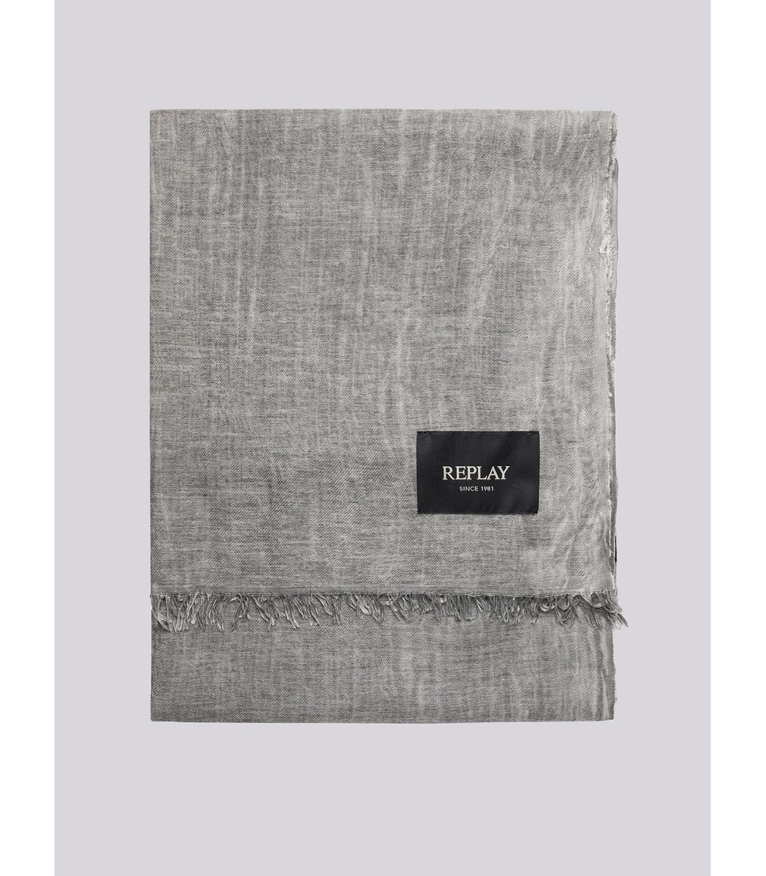 ウールブレンド フェードストール 詳細画像 ウォッシュブラック 2